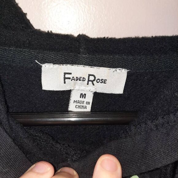 Antisocial Smiley Acid Wash Hoodie - Picture 3 of 3